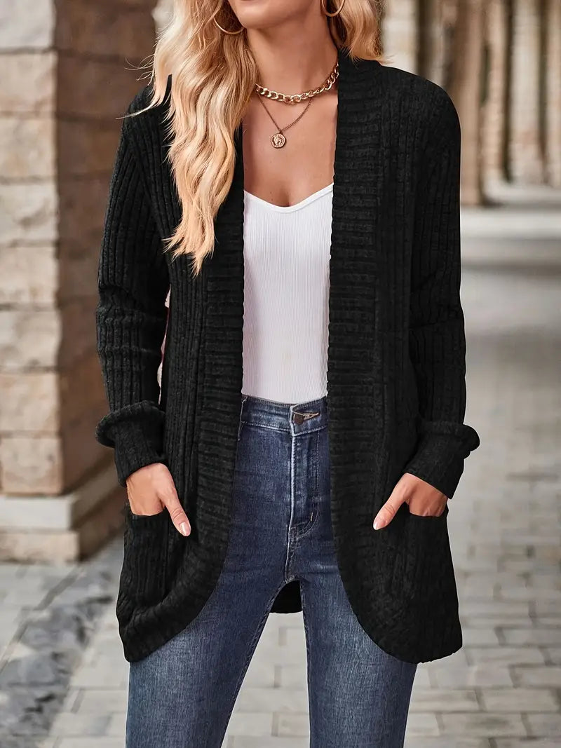 Rib Knit Cardigan