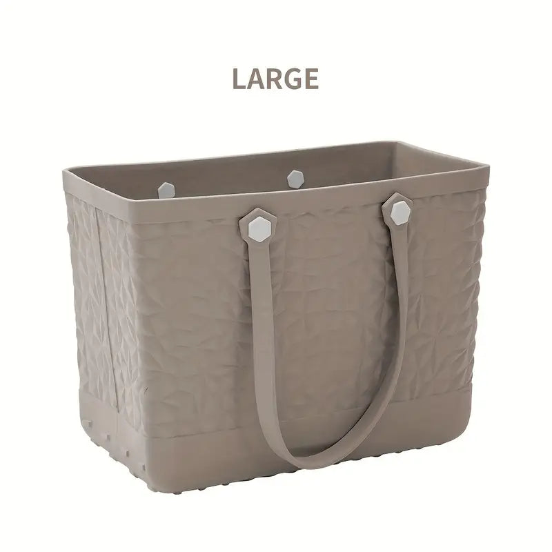 rubber tote bag