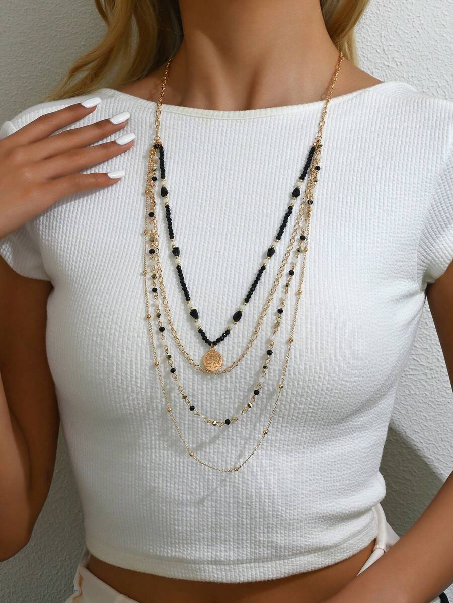Vintage multi-layer necklace