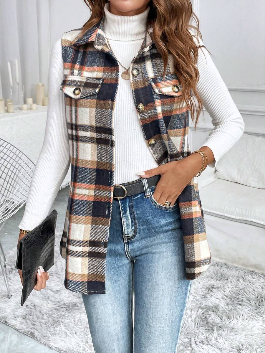 Flannel Vest Jacket