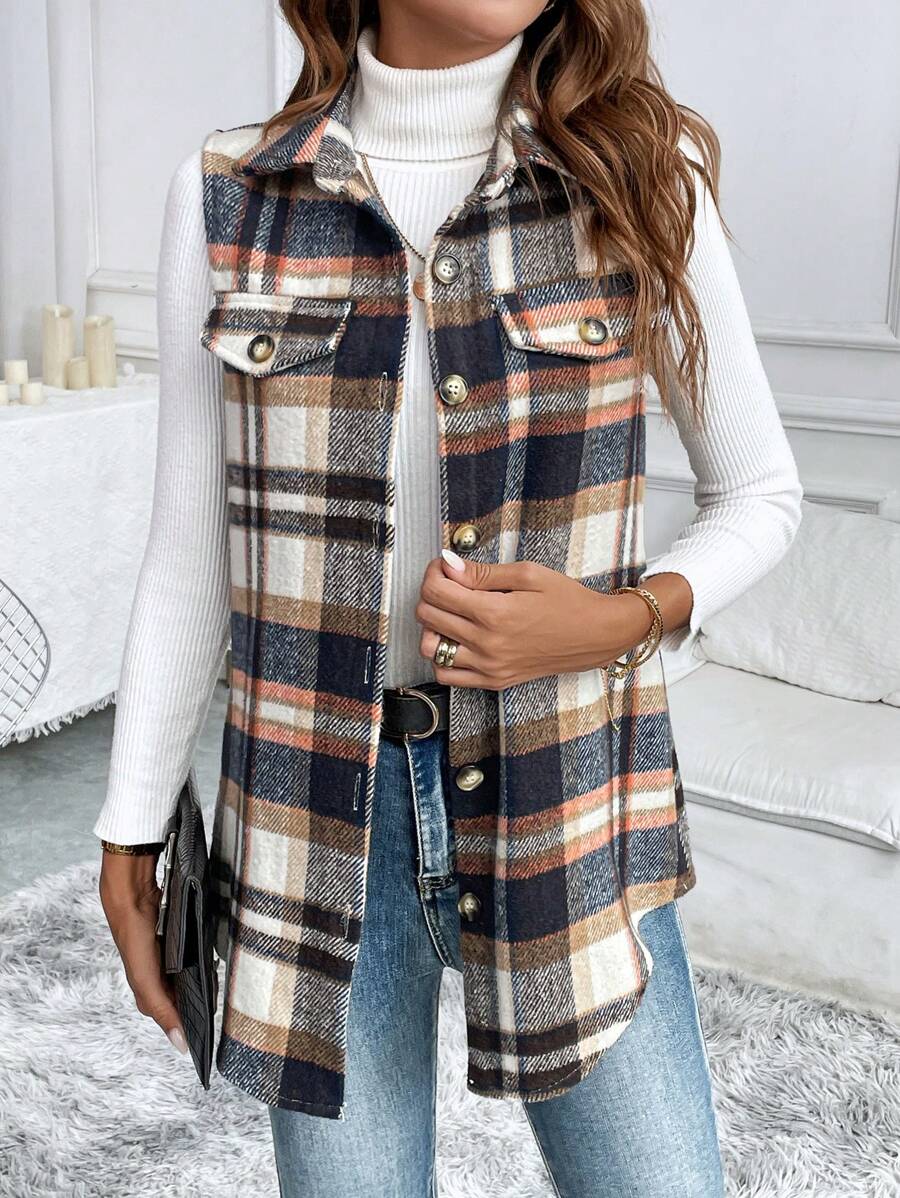 Flannel Vest Jacket