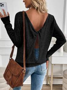 Open back long sleeve