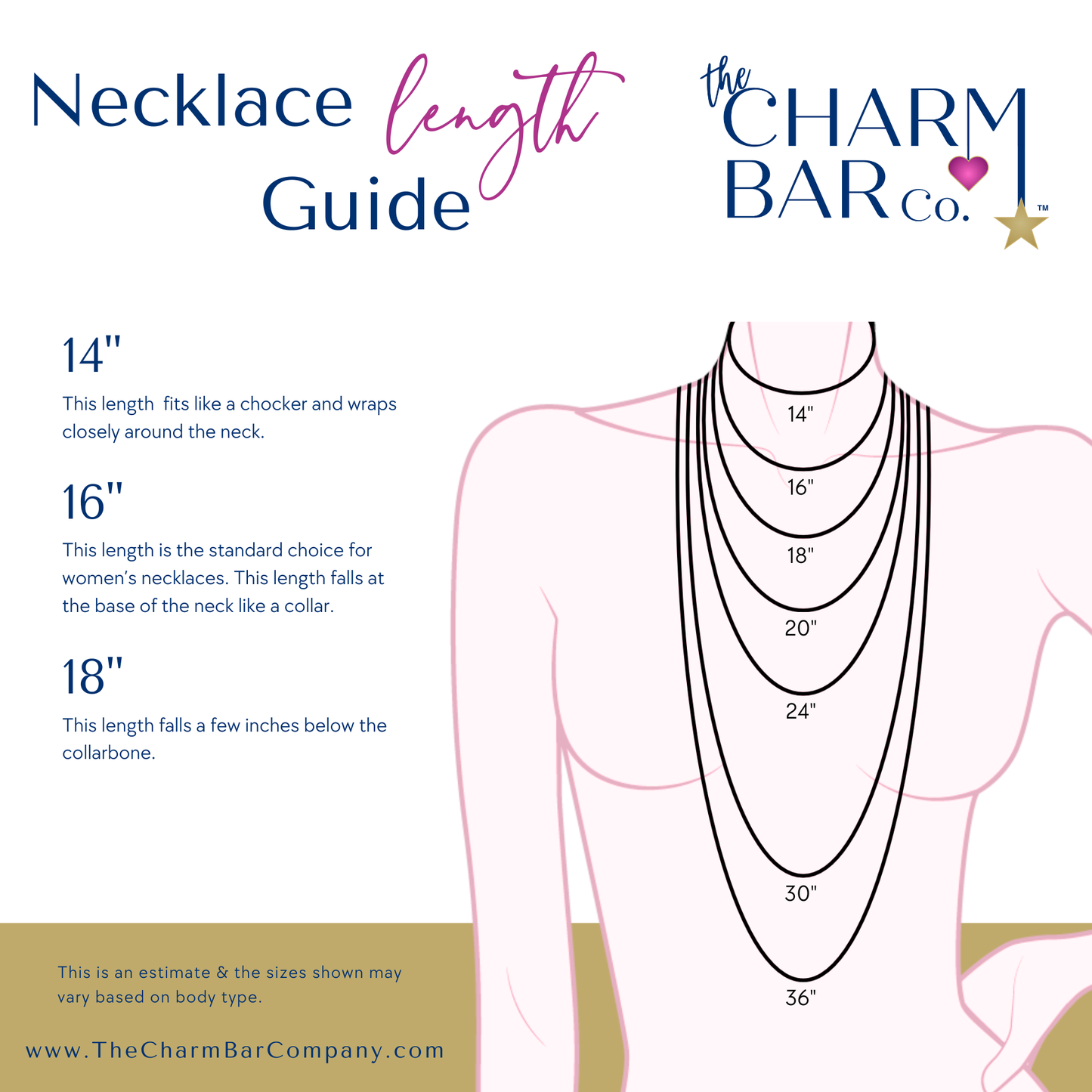 * Gold Ashley Necklace | 18 inch