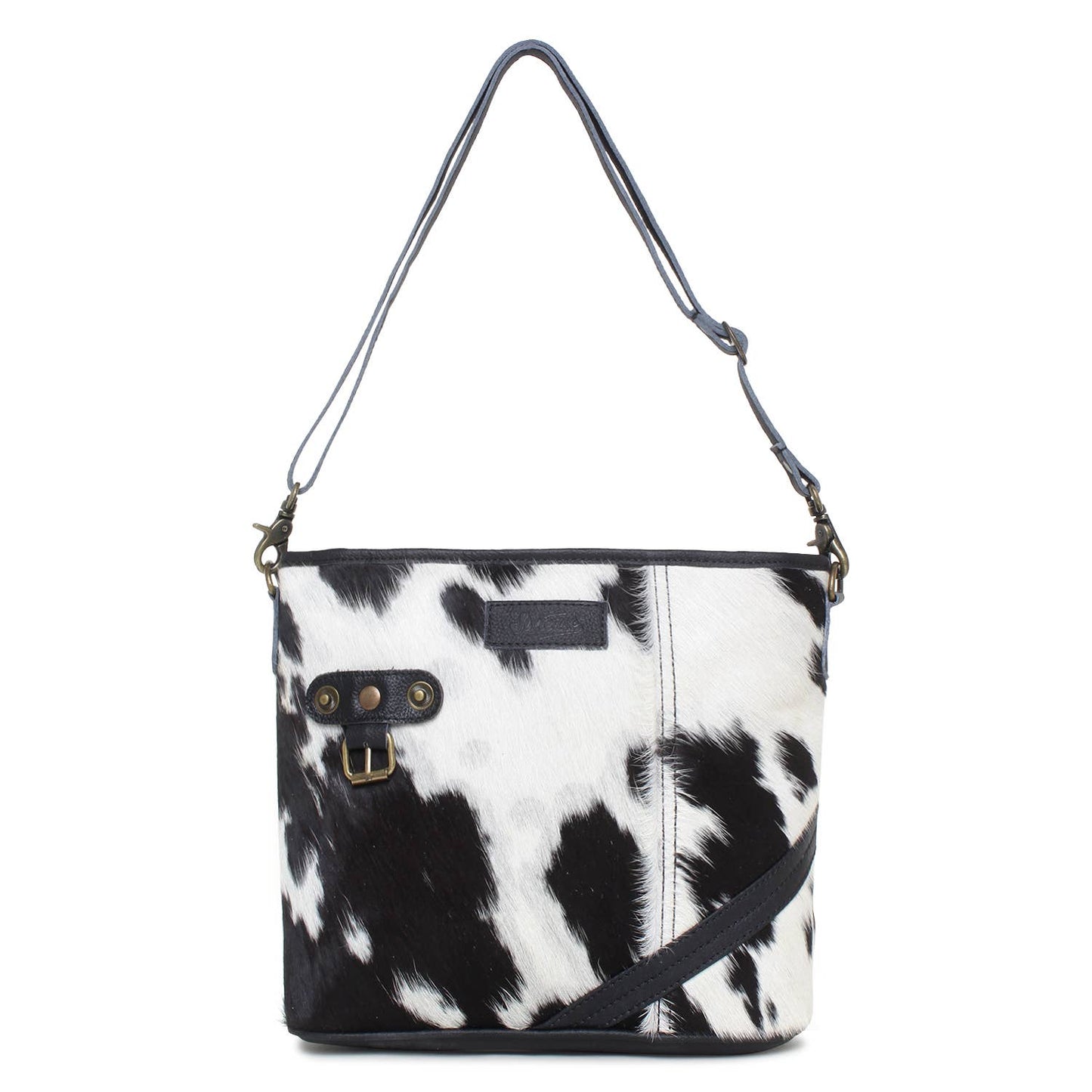 Mystic Black Jersey Shoulder Bag