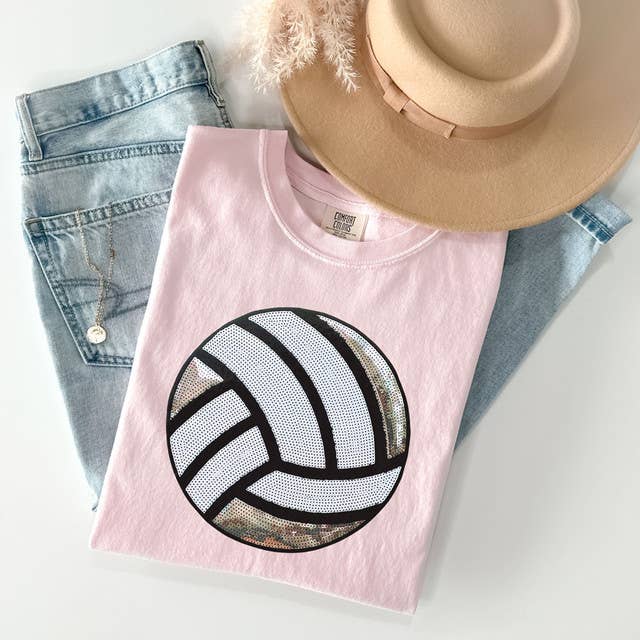 Sequins Volleyball Chenille Patch