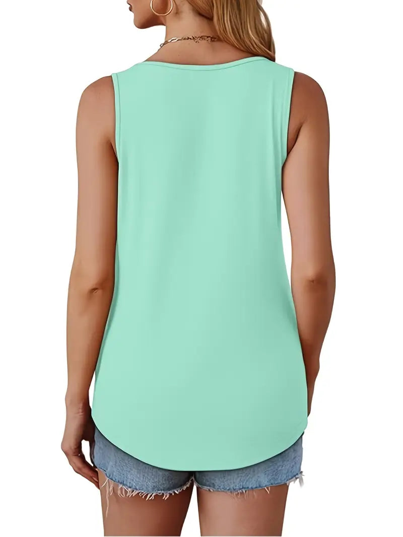 Stylish ribbed tank