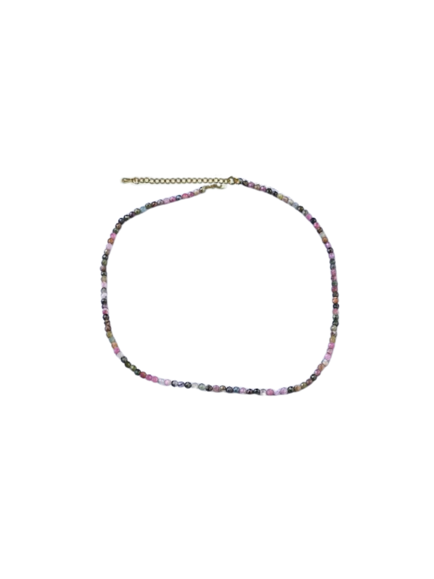 * Gold Beaded Necklace- Charm Bar Exclusive