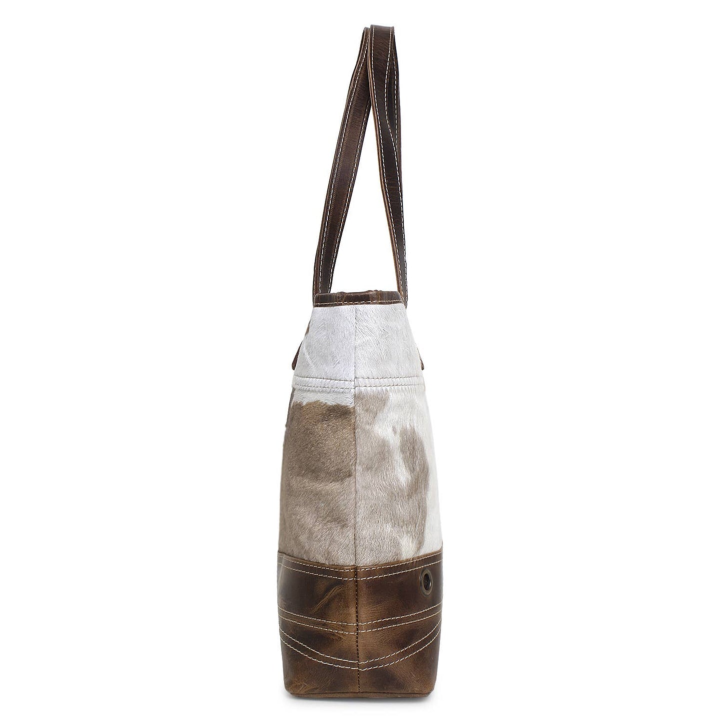 Brown Hide Tote Bag
