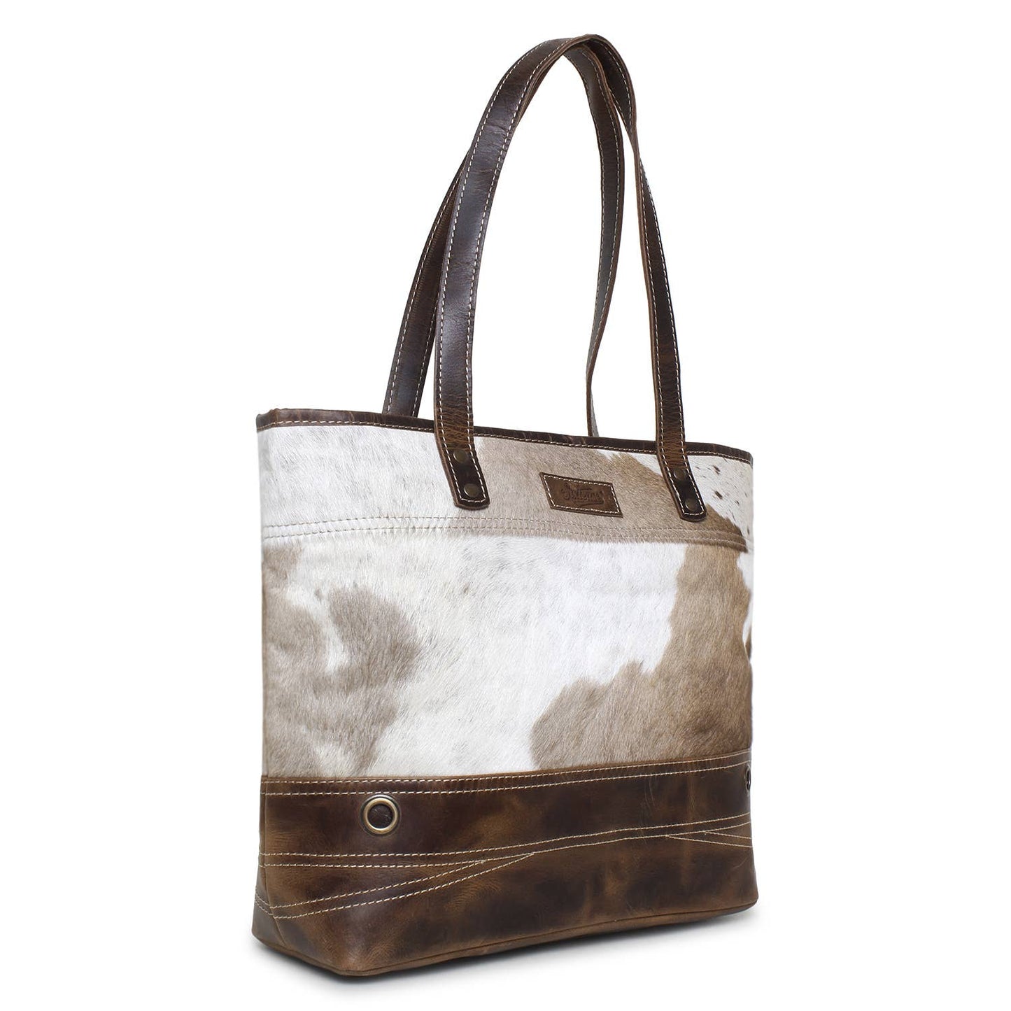 Brown Hide Tote Bag