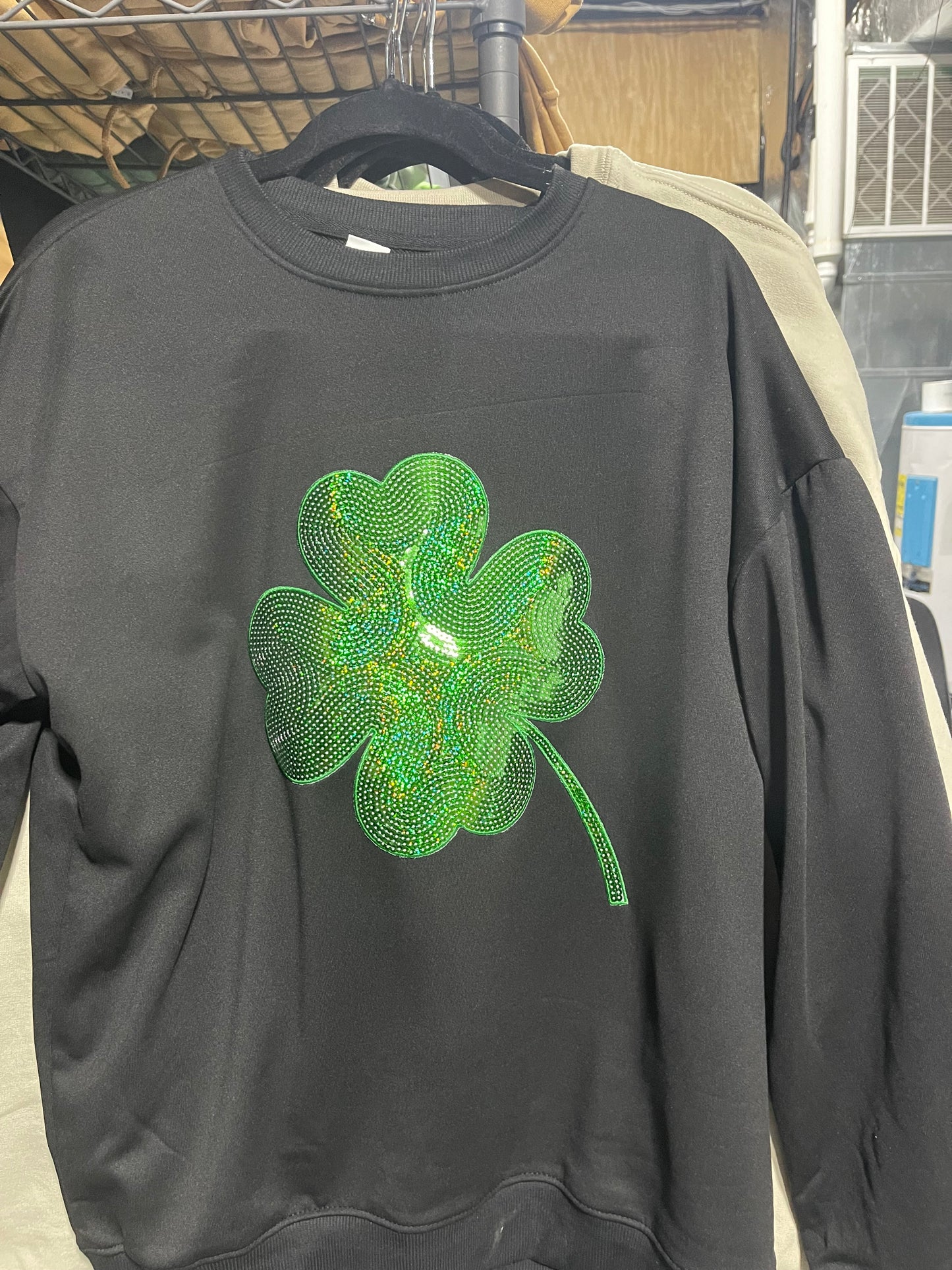 4 leaf clover crewneck