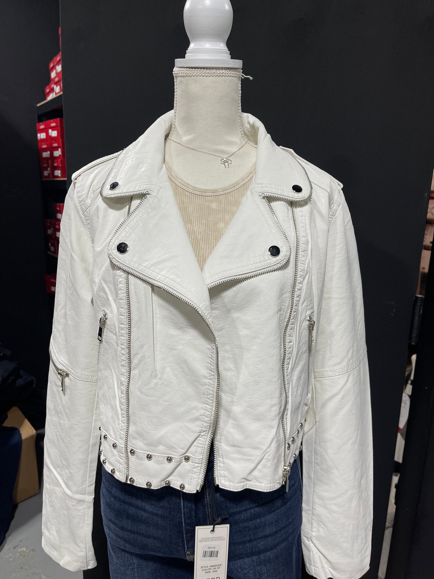 White Leather Jacket
