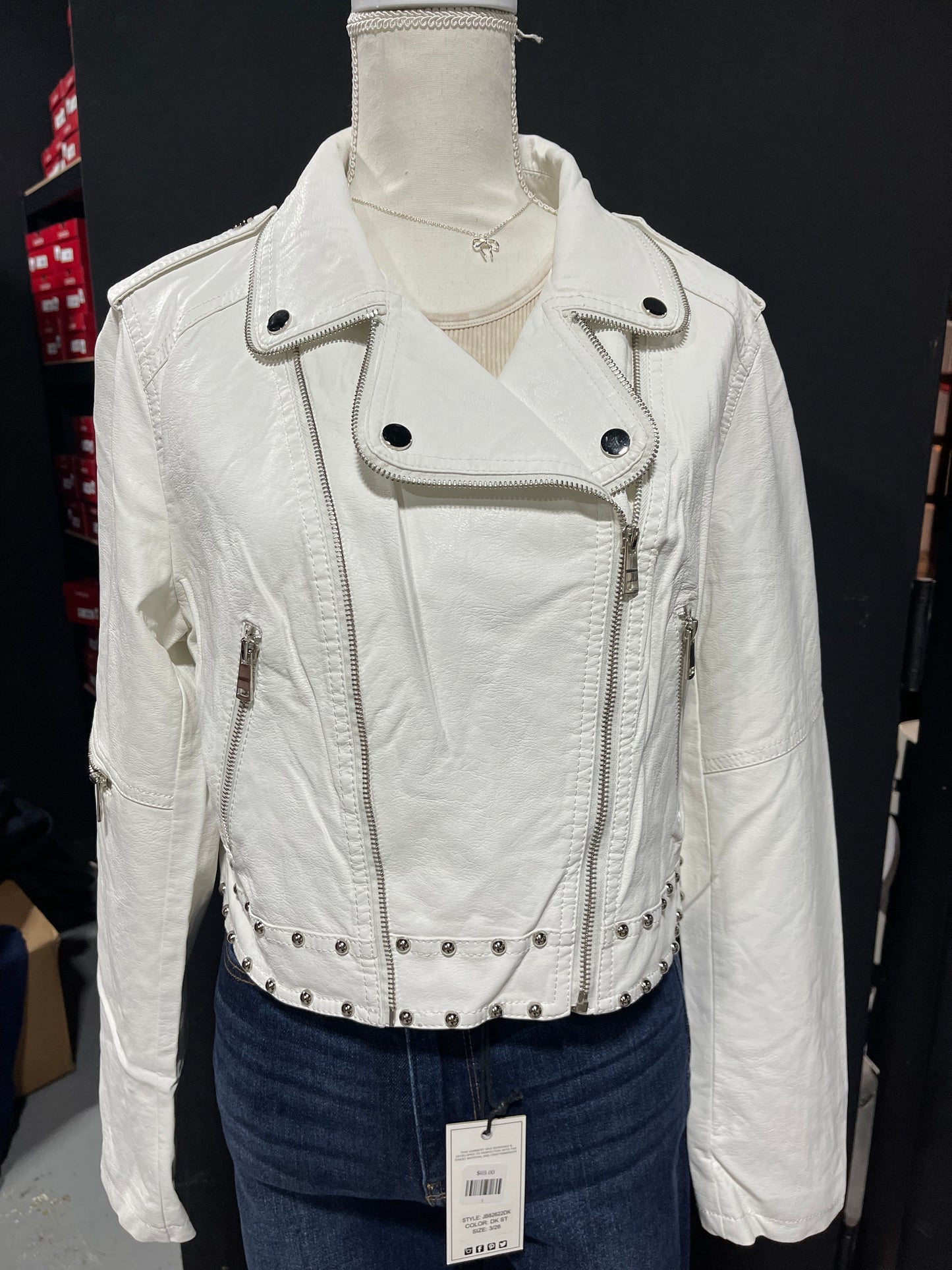 White Leather Jacket