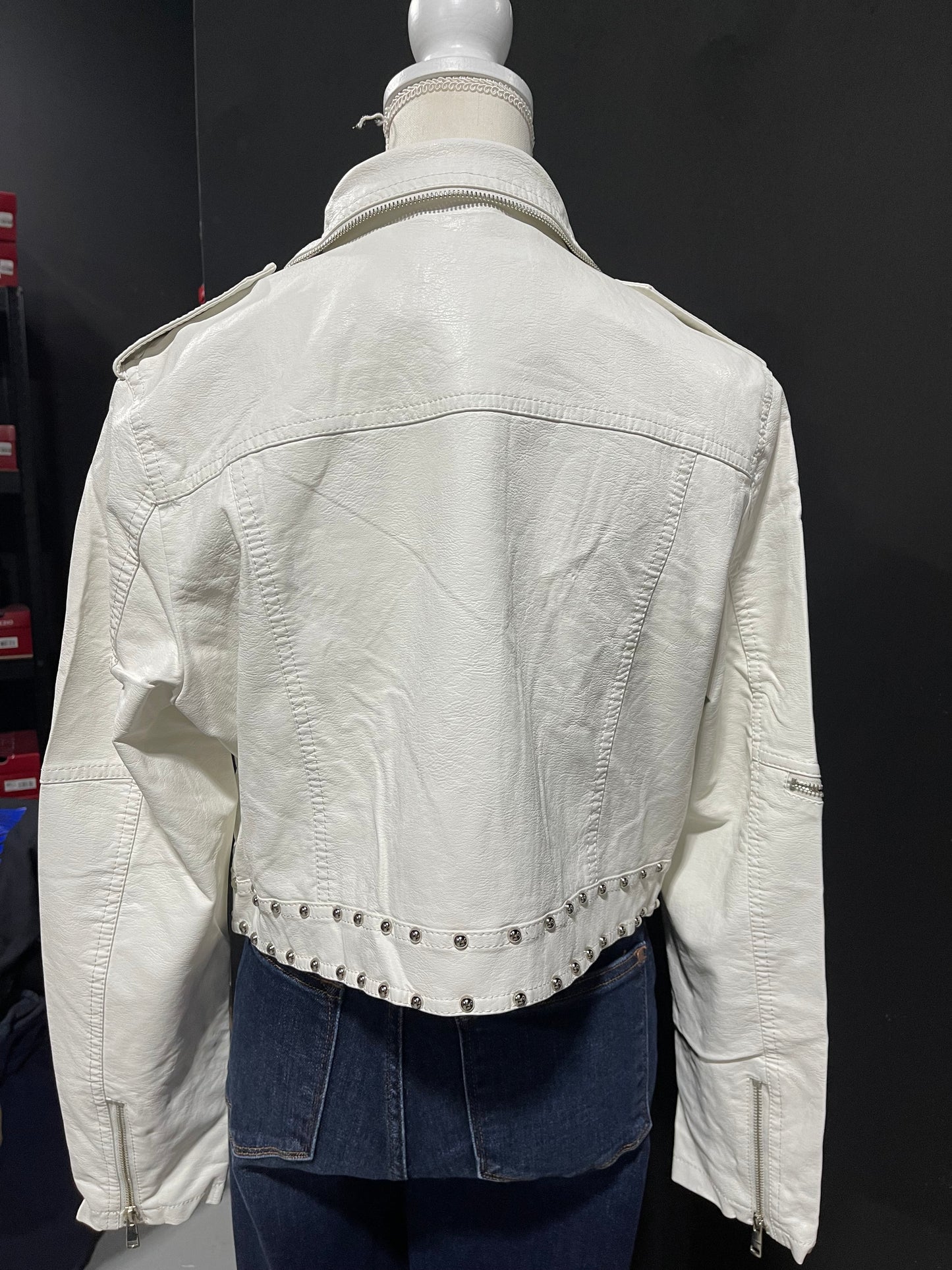 White Leather Jacket