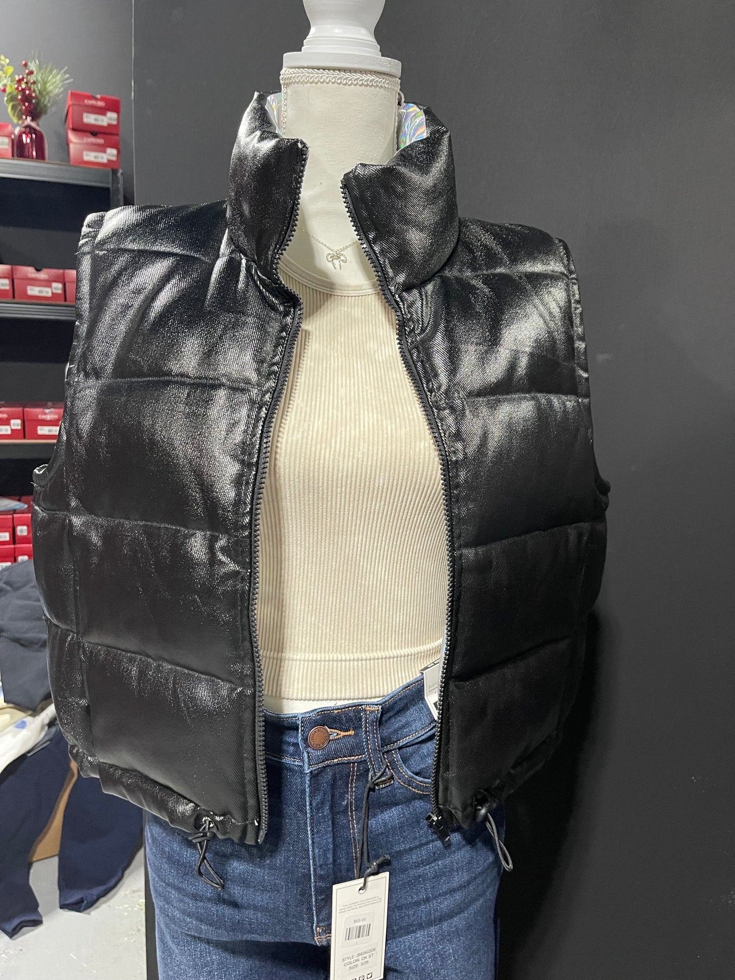 Black puffer jacket