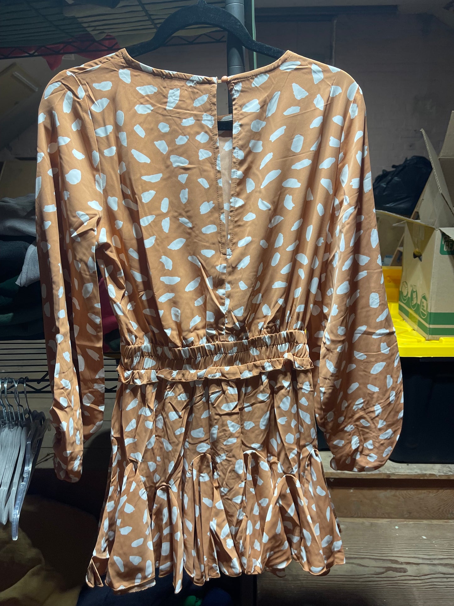 Polka dot dress with shorts