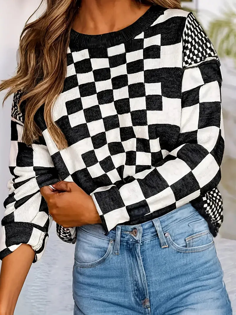 Checkered Sweater