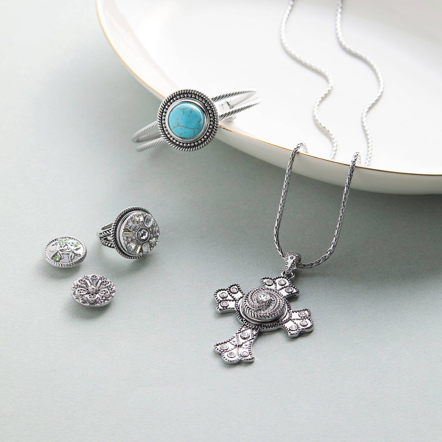 Bling Snap Gem Necklaces