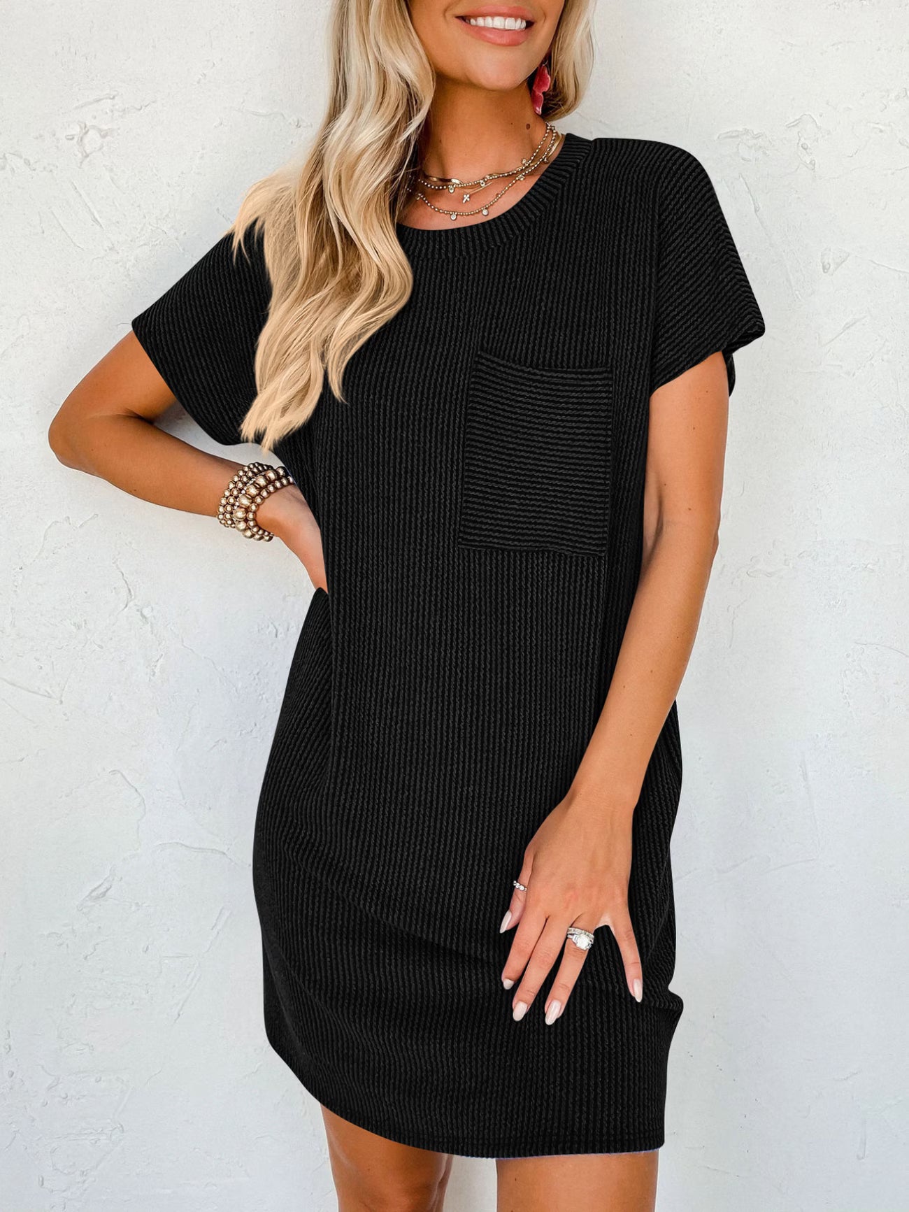 Ribbed Tshirt Dress