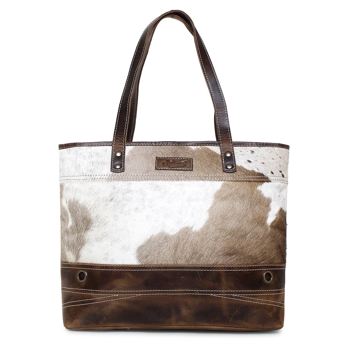 Brown Hide Tote Bag