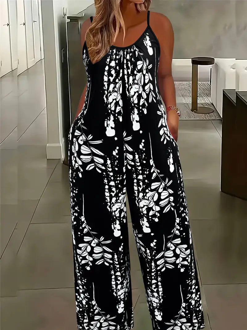 Floral Wide-Leg Jumpsuit
