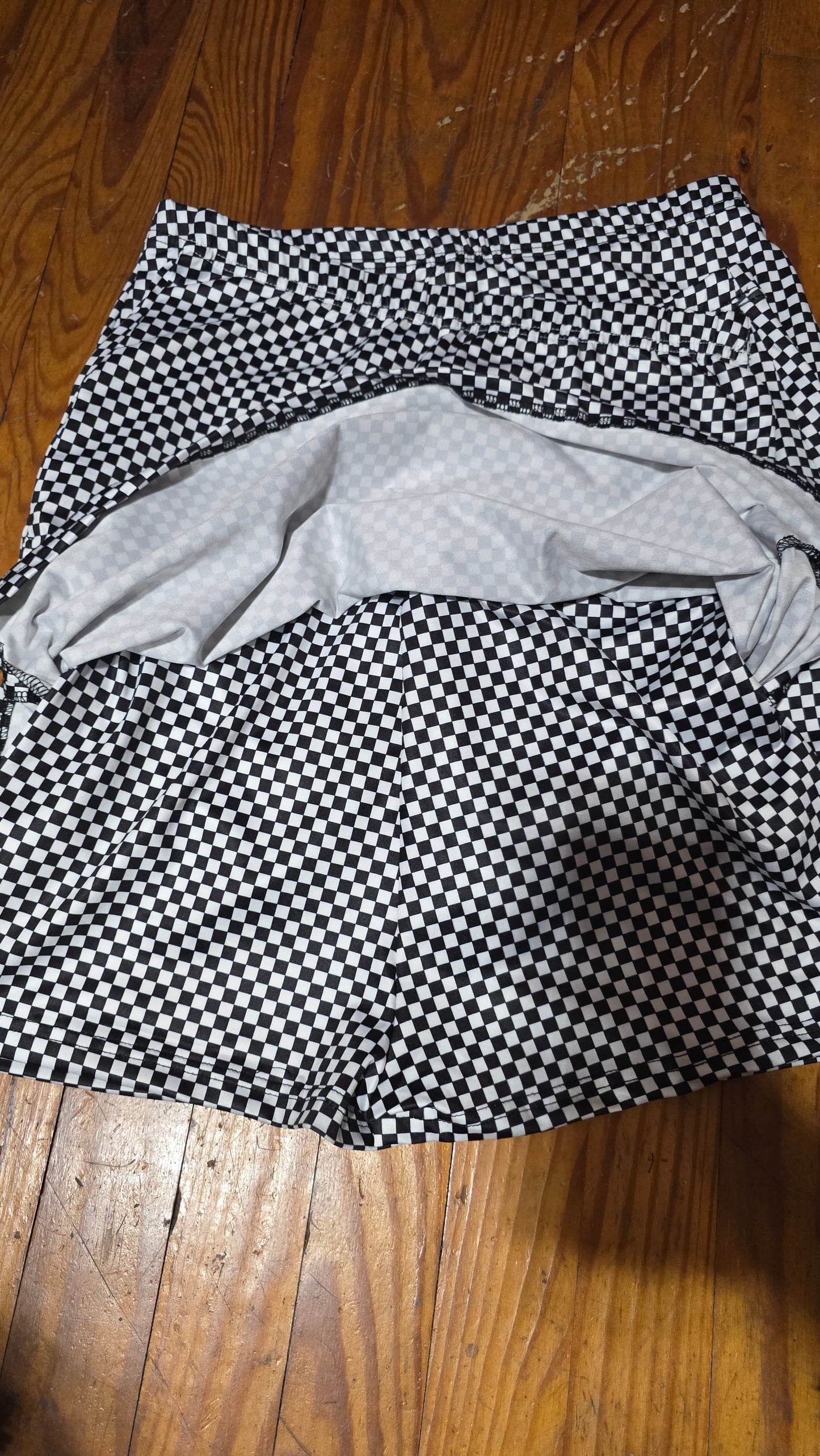 Checkered Skort