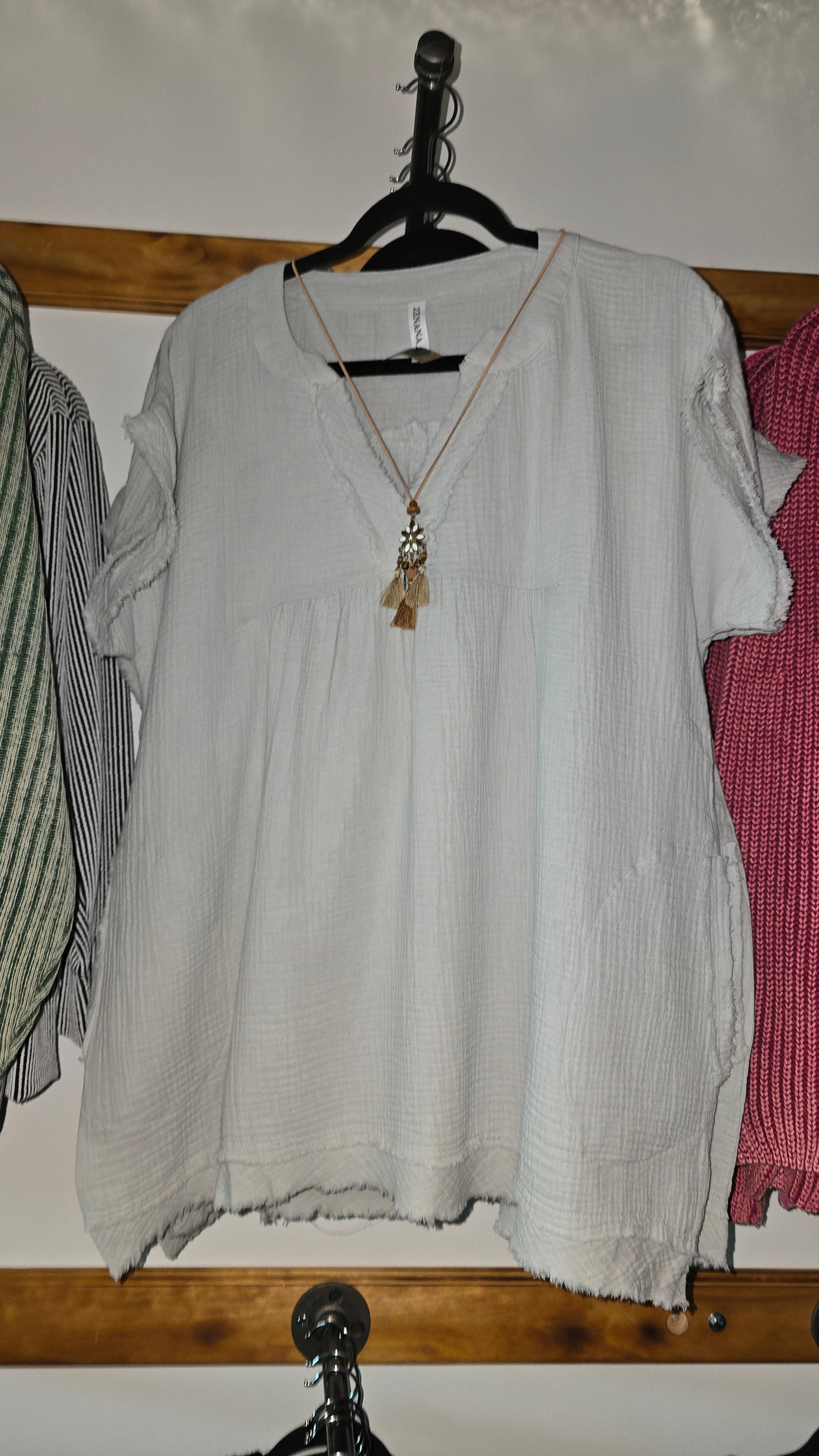 Vintage Short Sleeve Gauze