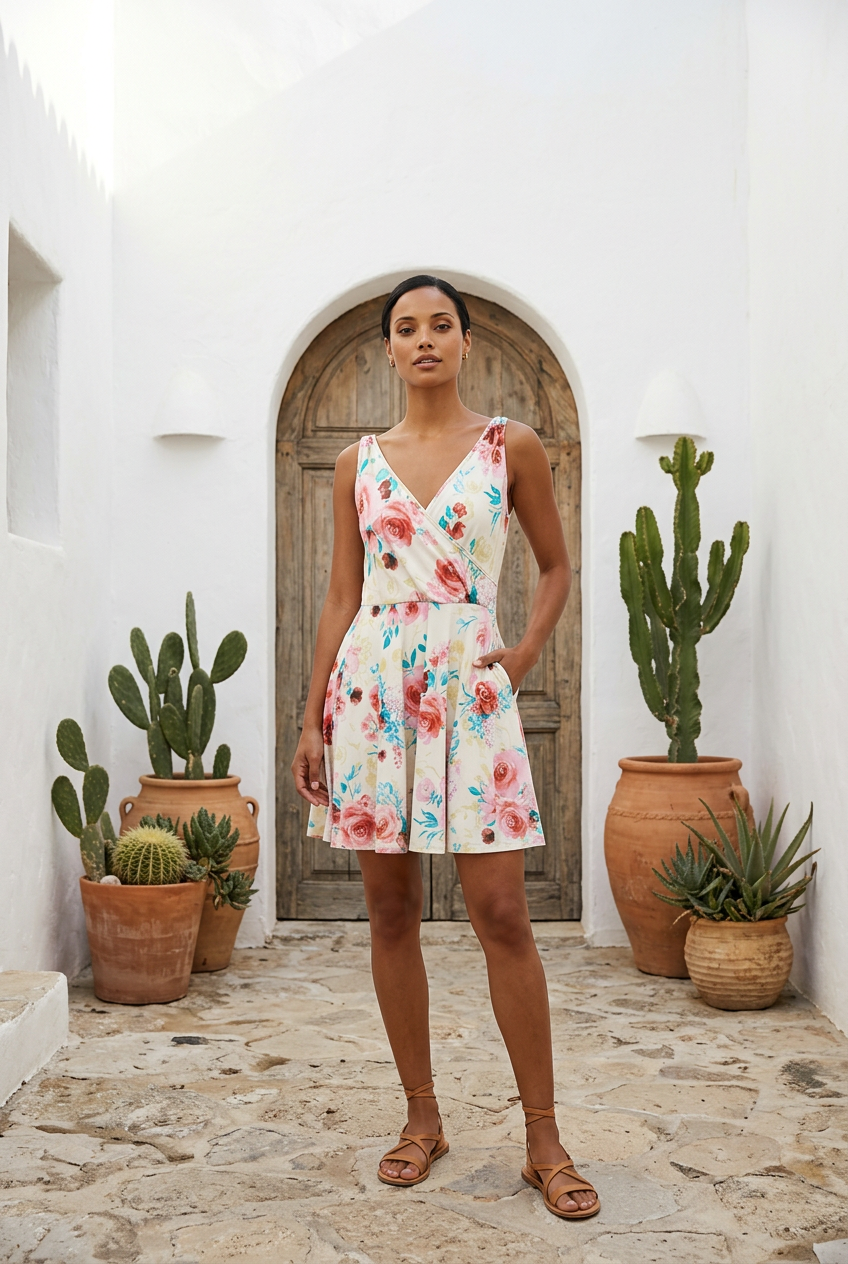 Floral Sleeveless Dress