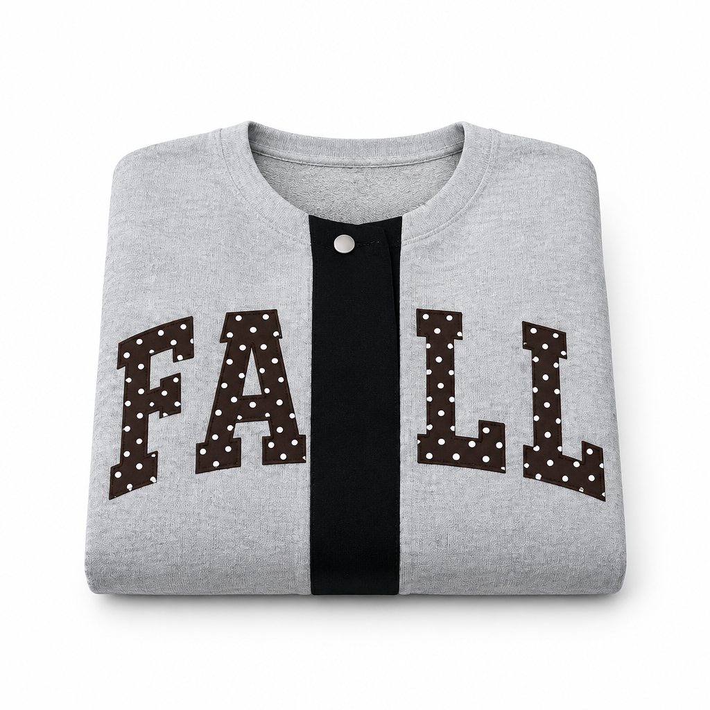 Fall Polka Dot Split Cardigan