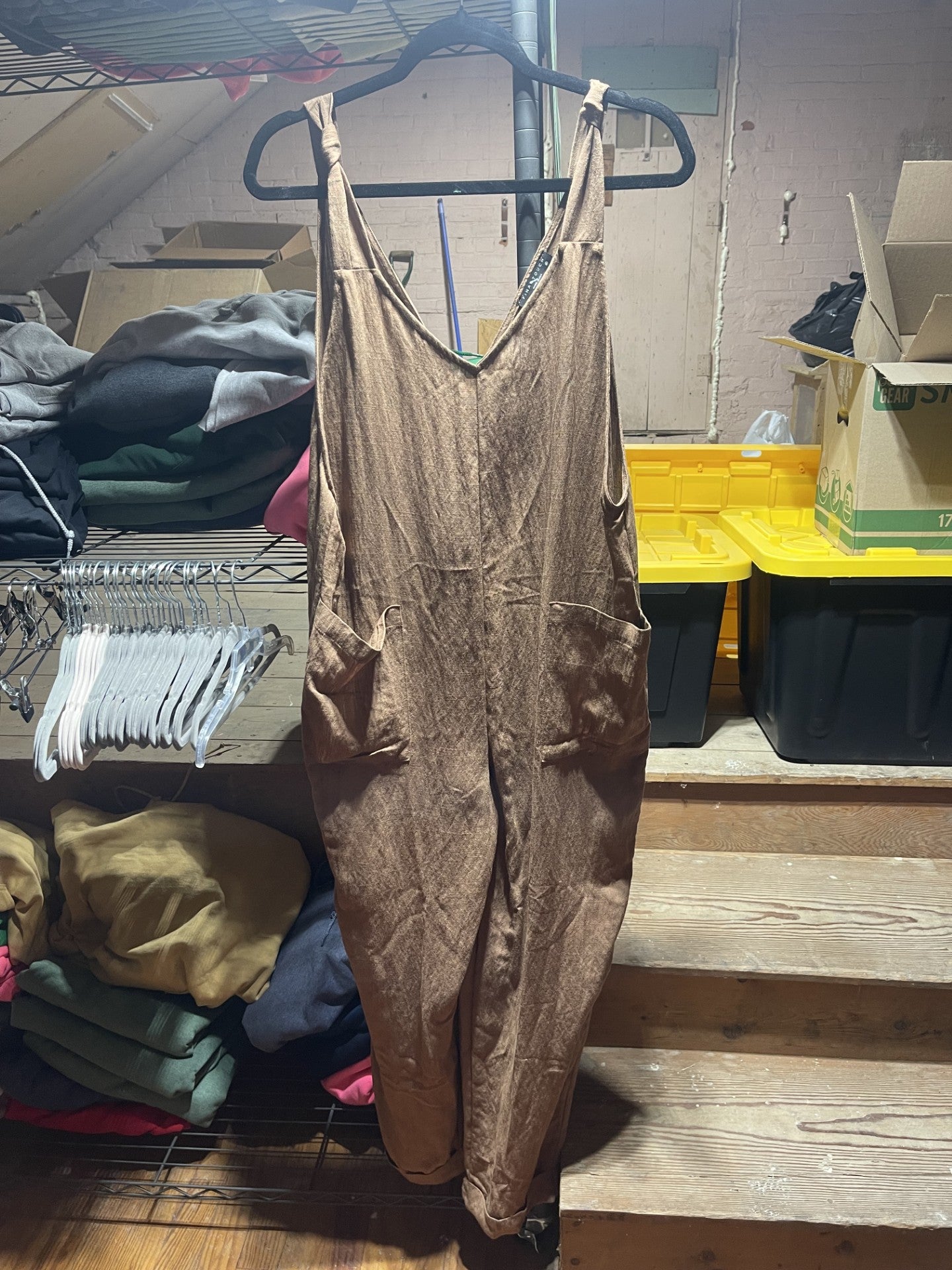 Brown Knot strap jumper