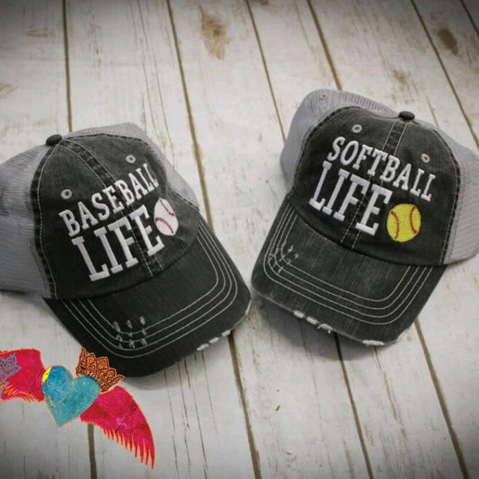 Baseball Softball Life Hat