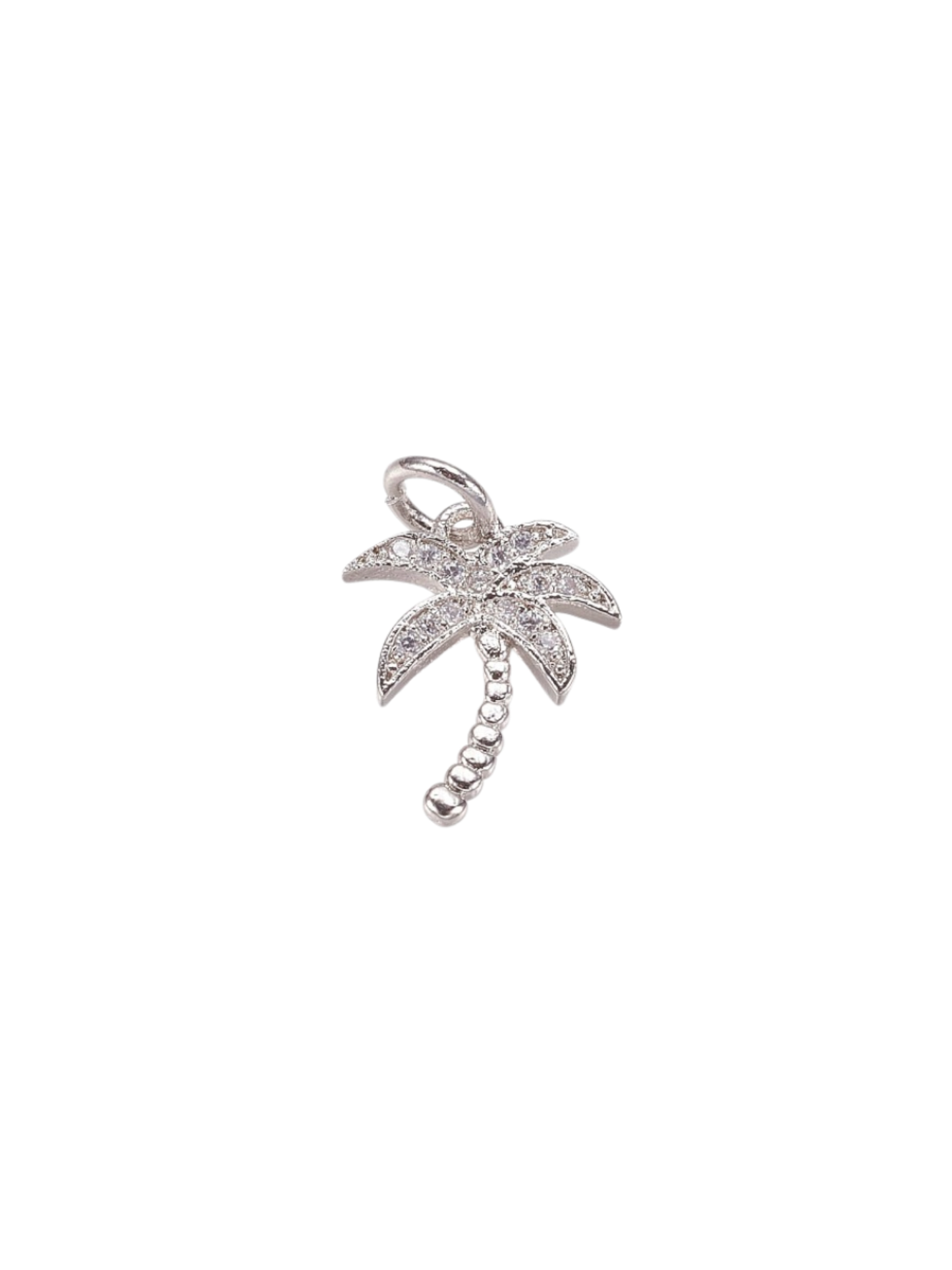 Silver Palm Tree Charm