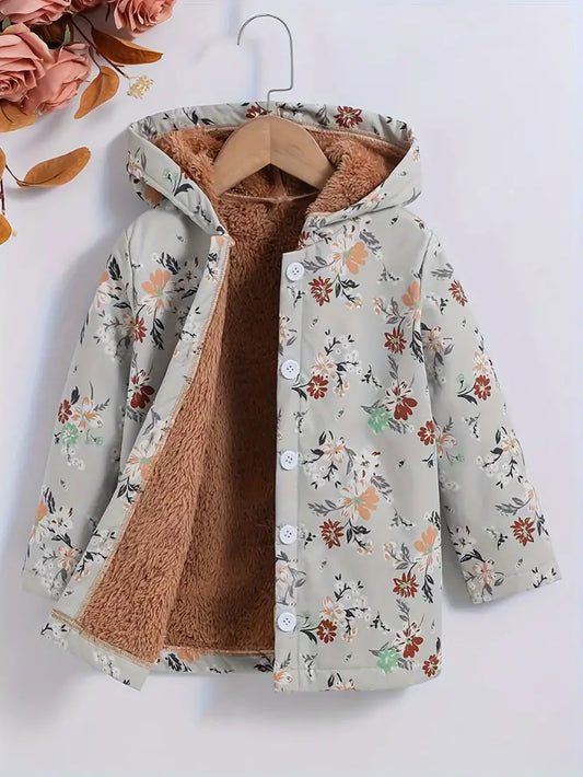 Floral Youth Fleece Lined Jacket