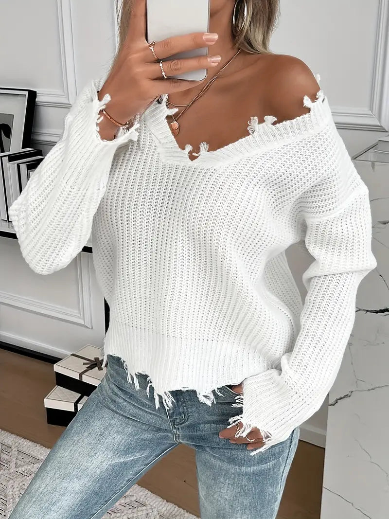 Ripped sweater