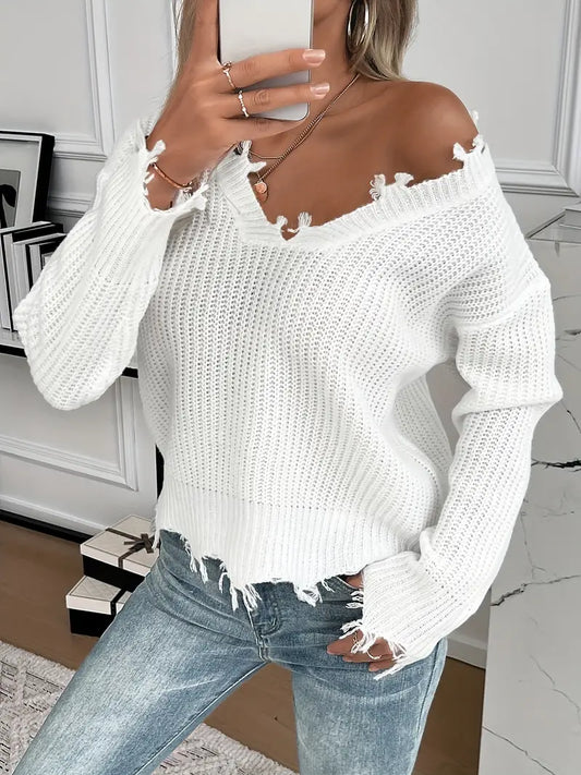 Ripped sweater