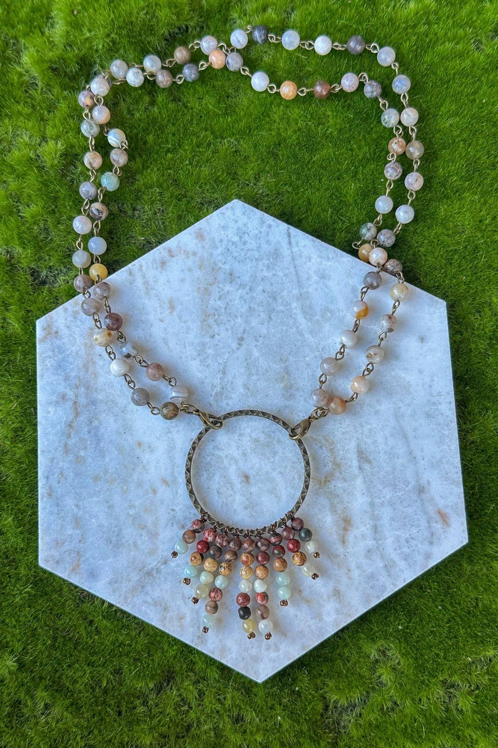 Dylan Collective Beaded & Bronze Necklaces