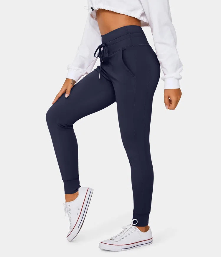 Softzero High Waisted Drawstring Joggers