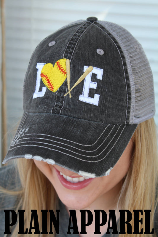 Softball Love Hat