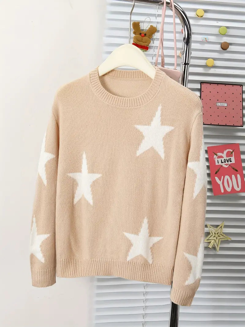 Girls Starry Sweater