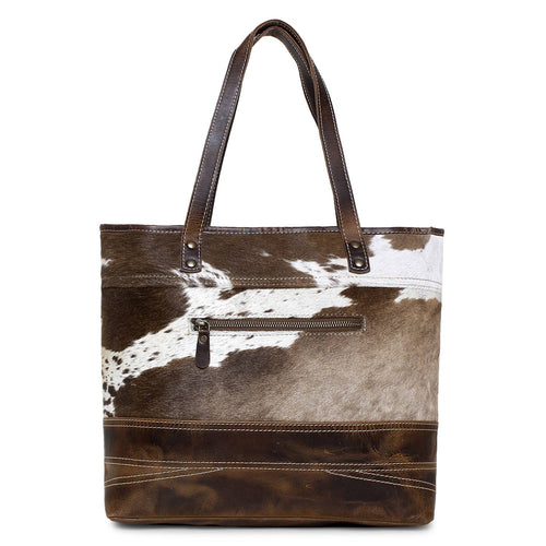 Brown Hide Tote Bag