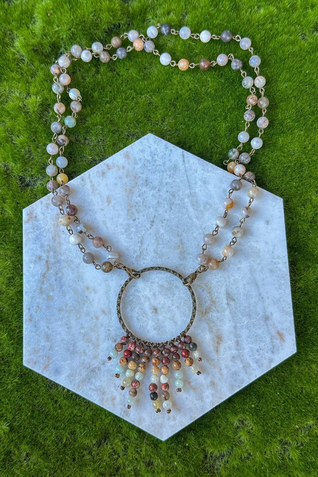 Dylan Collective Beaded & Bronze Necklaces