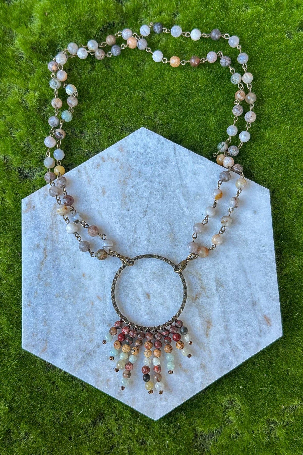 Dylan Collective Beaded & Bronze Necklaces