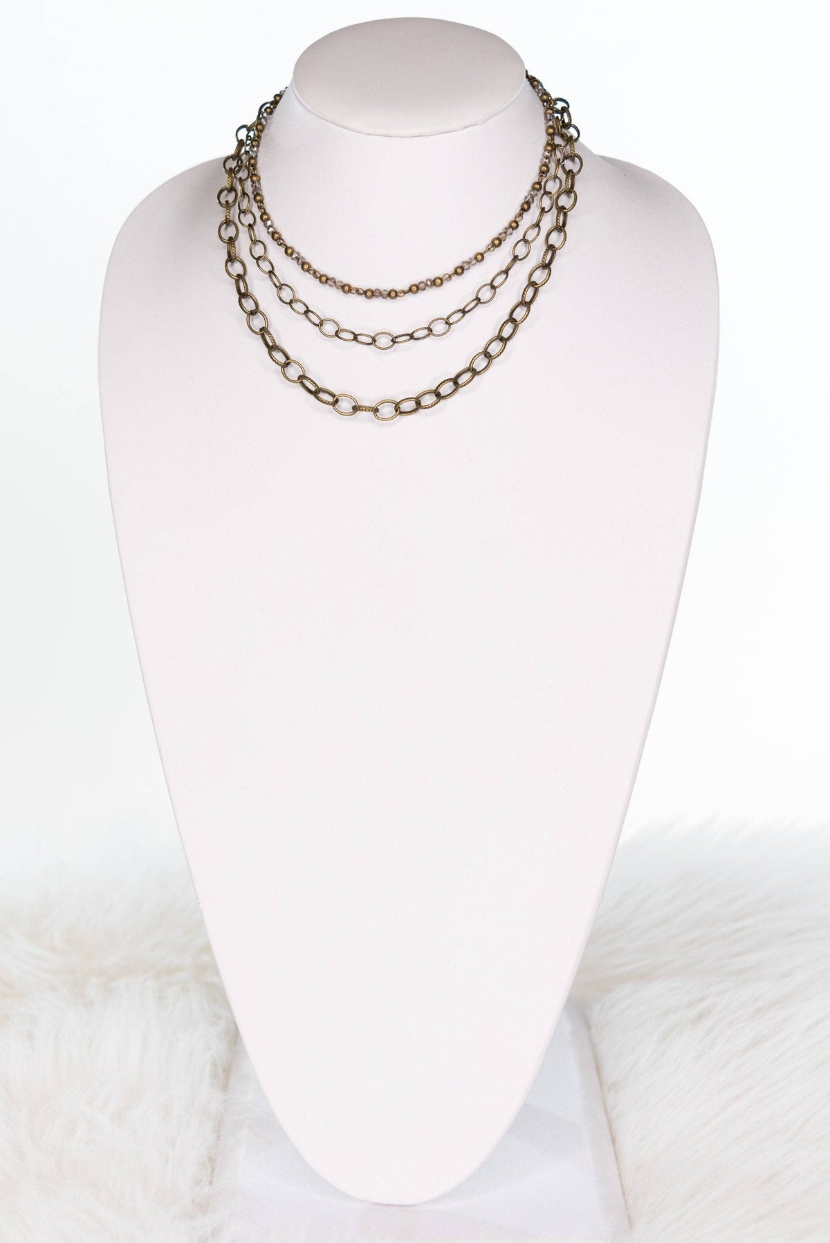 Cybil Necklace in Bronze