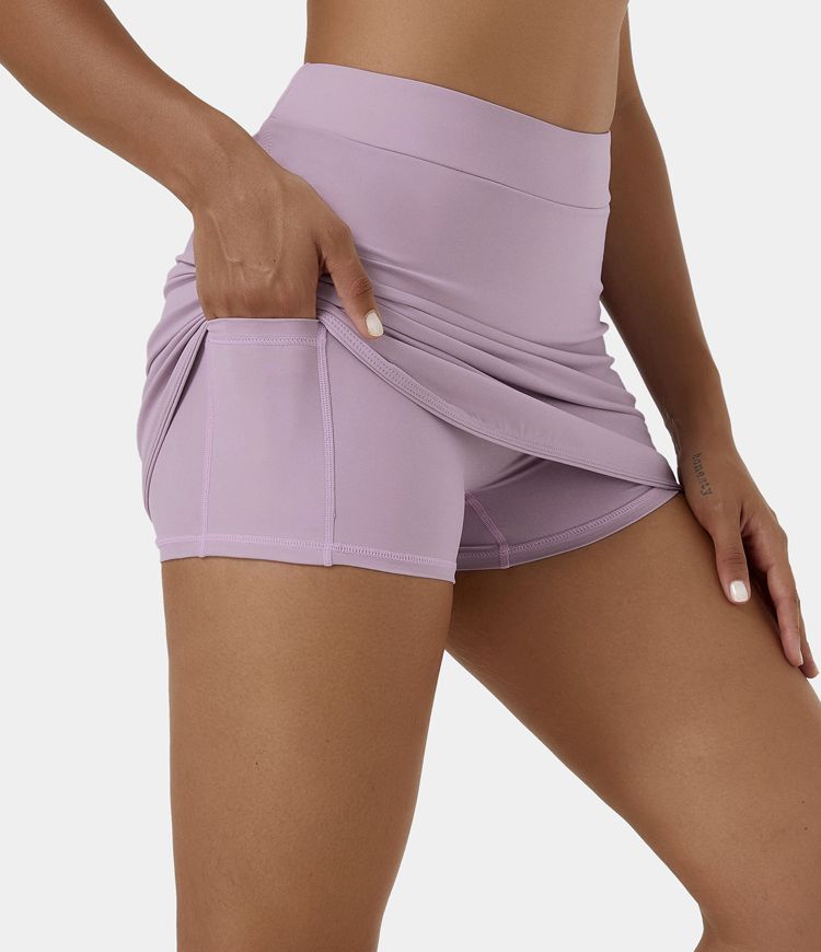 High Waisted Golf Skirt with shorts