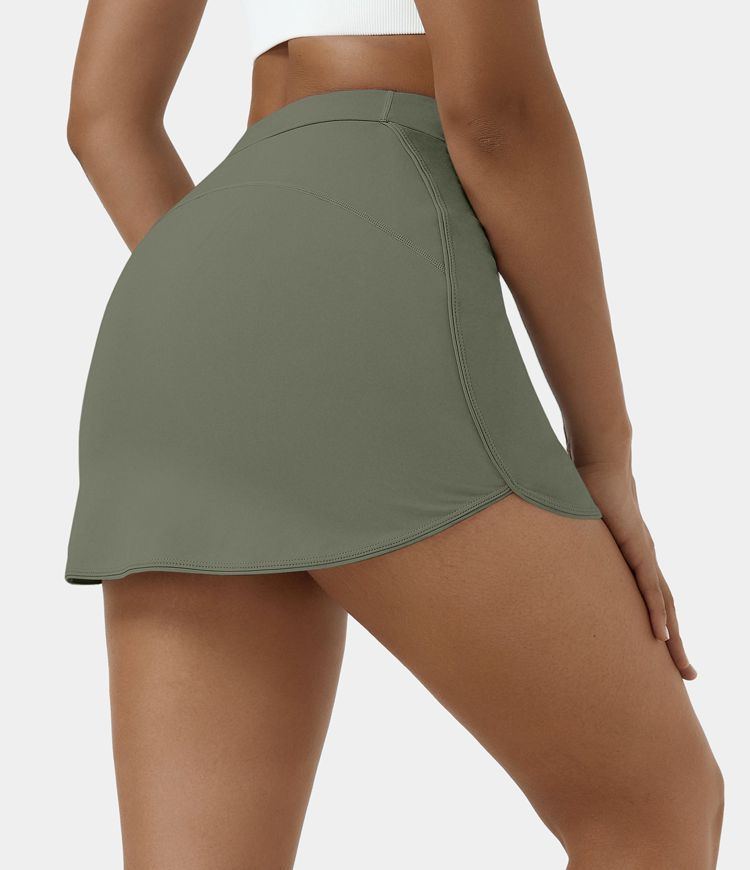 High Waisted Golf Skirt with shorts