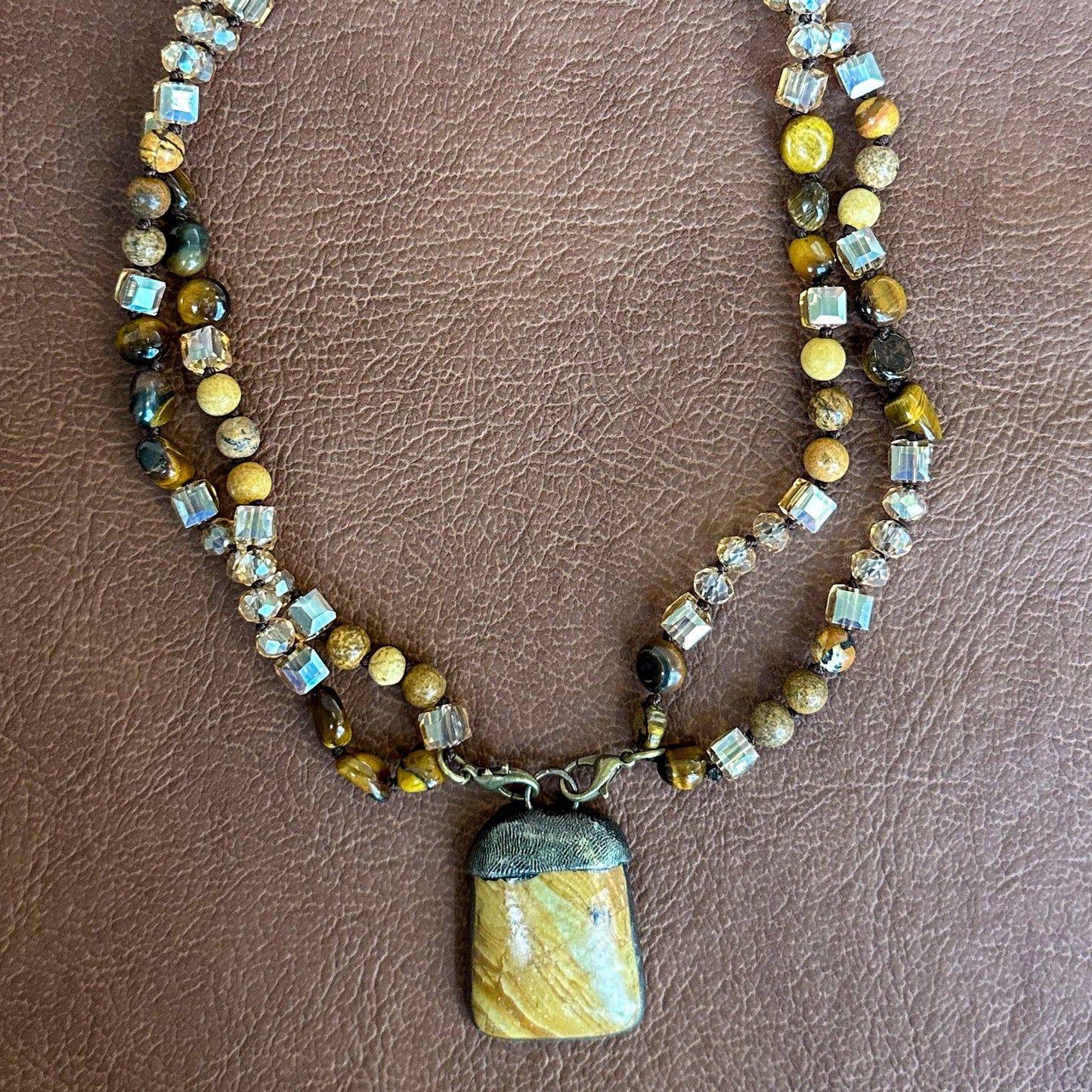 Dylan Collective Beaded & Bronze Necklaces