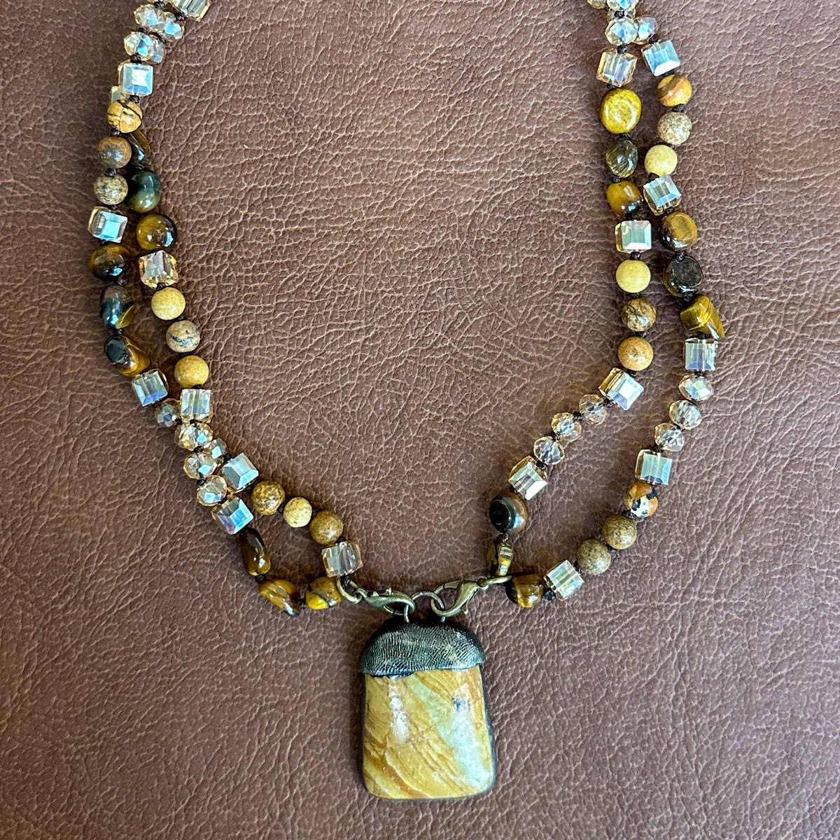 Dylan Collective Beaded & Bronze Necklaces