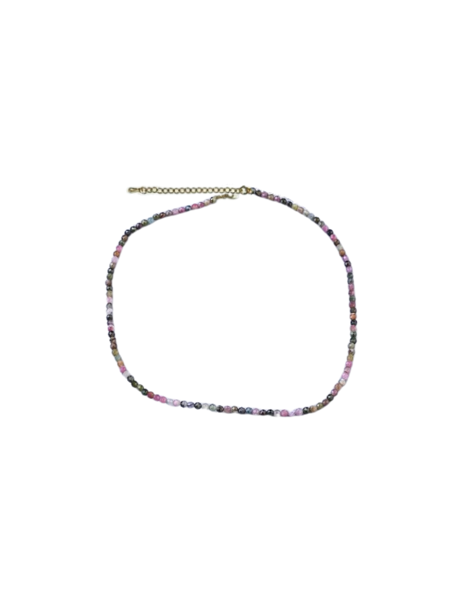 * Gold Beaded Necklace- Charm Bar Exclusive