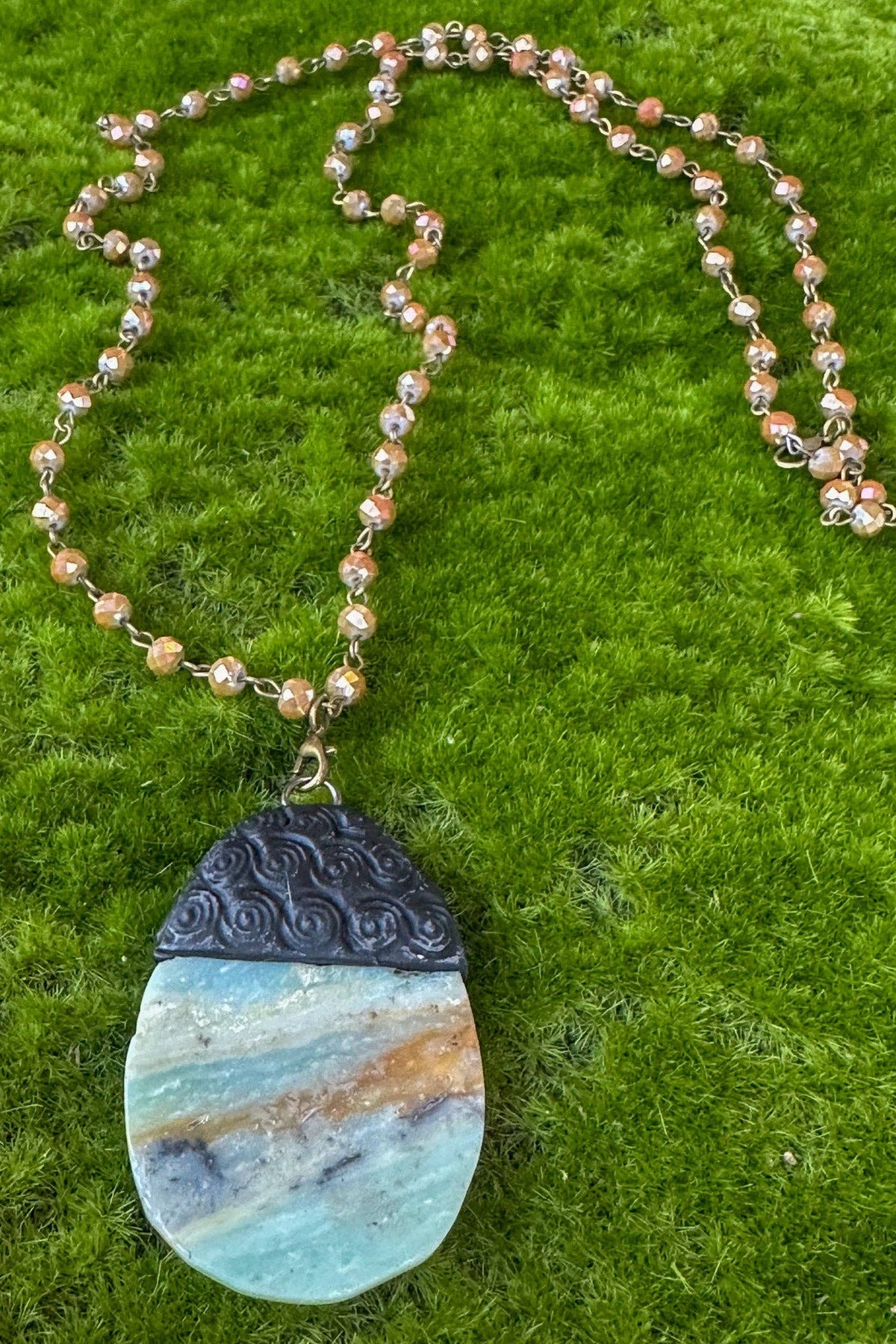 Dylan Collective Beaded & Bronze Necklaces