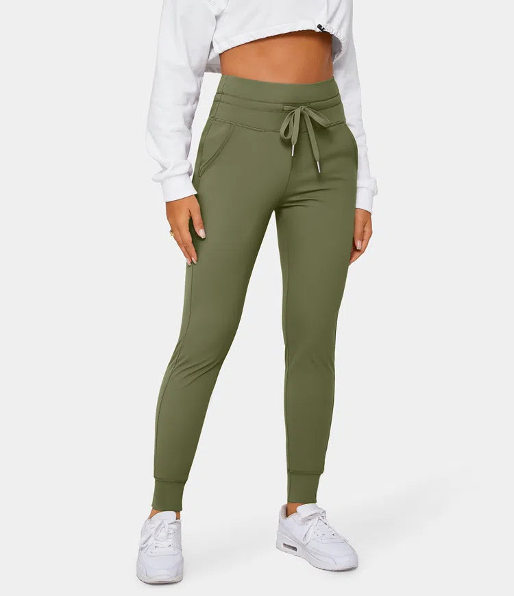 Softzero High Waisted Drawstring Joggers