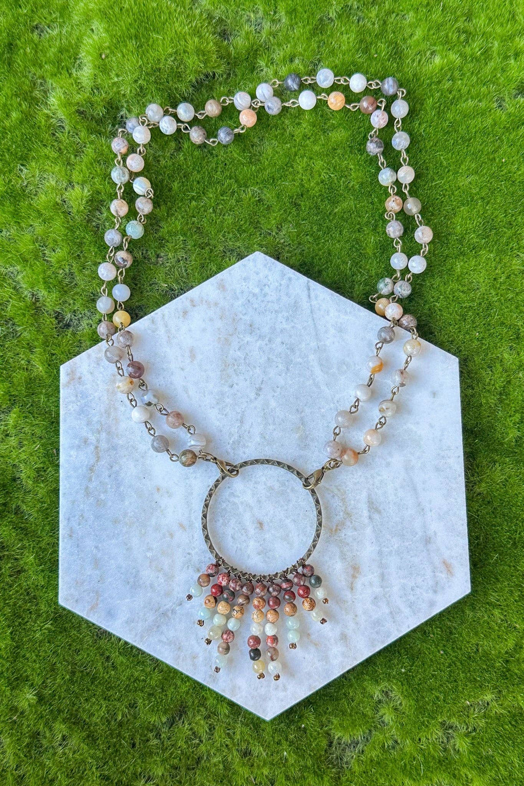 Dylan Collective Beaded & Bronze Necklaces